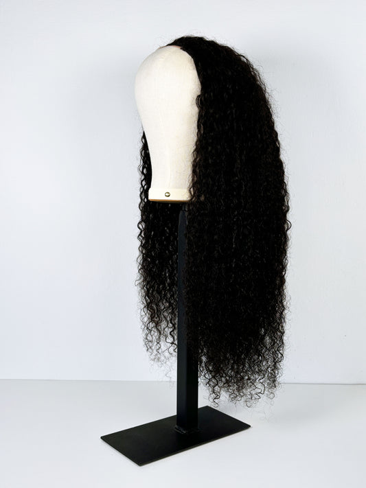 Perückensystem Afro Echthaar 70 «Schwarz»